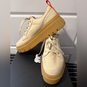 Sorel Caribou X Bleached Ceramic Platform Sneakers with Gum Sole WATERPROOF